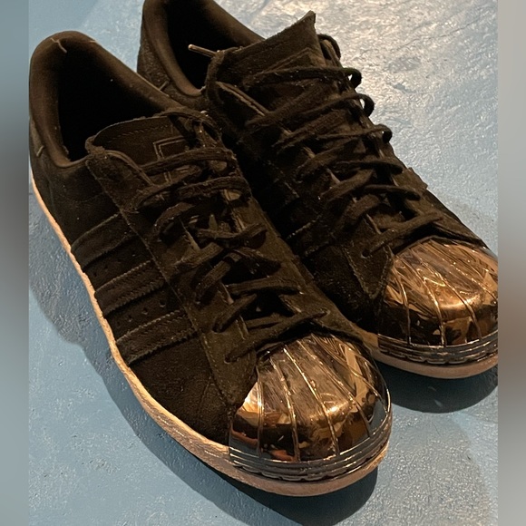 ADIDAS SUPERSTAR 80S METAL TOE PONY HAIR BLACK - Picture 9 of 14